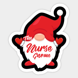 The Nurse Gnome Matching Family Christmas Pajama Sticker